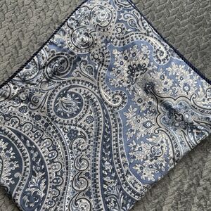 Ralph Lauren Paisley Blue w/Rope Edge Standard Shams Set Of 2 Grandmillennial